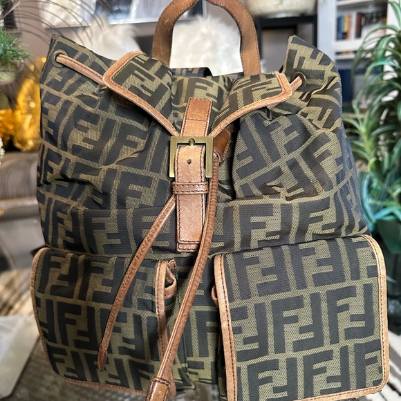 Fendi Monogram Tobacco Vintage Zucca Backpack - Picture 5 of 9